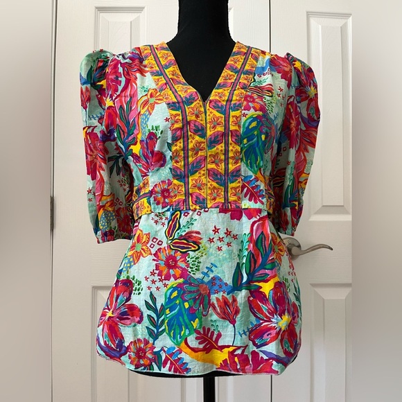 Sohana Tops - Sohana Tuni Top Puff Sleeve Size Medium